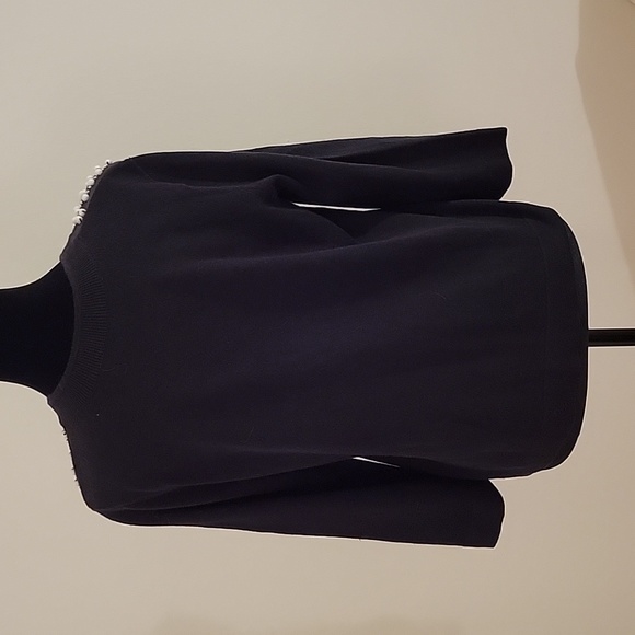 Chadwick classic Cardigan black beaded sweater size Medium,  long sleeve - Picture 10 of 10